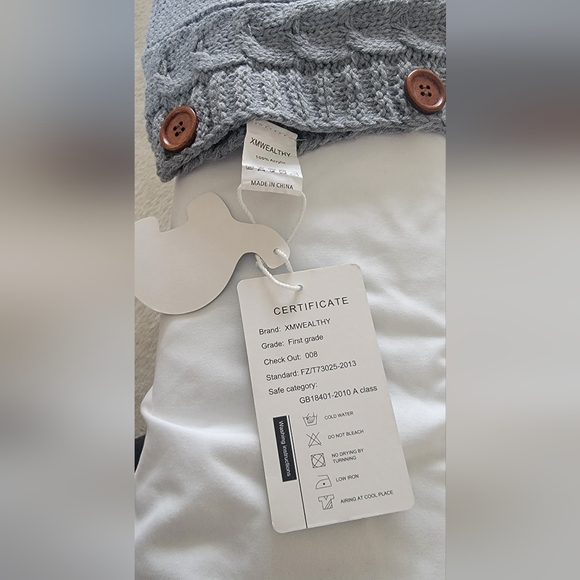 XMWEALTHY NEWBORN BABY SWADDLE BLANKET - Picture 6 of 7